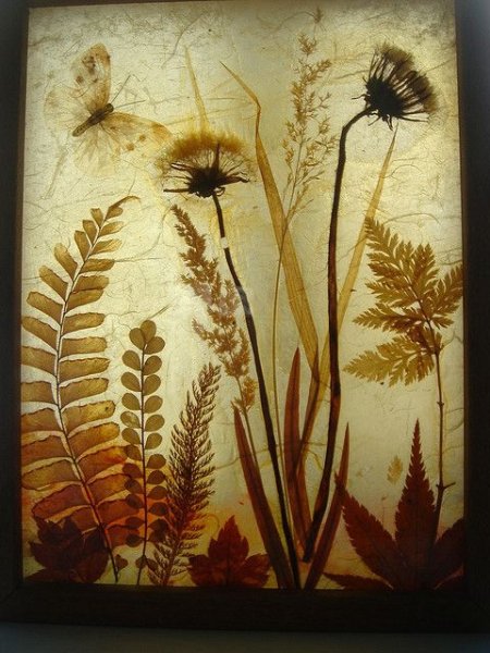 Панно из сухих трав