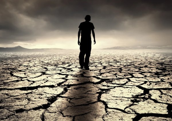 Обрыв силуэт