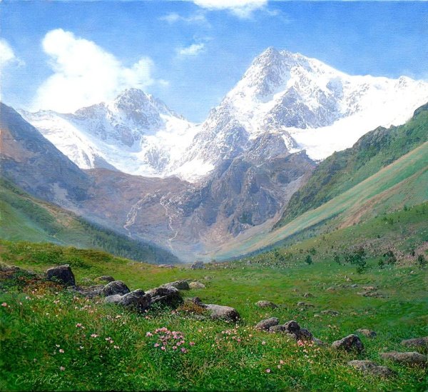 Картины художник Айдемир Саидов горы