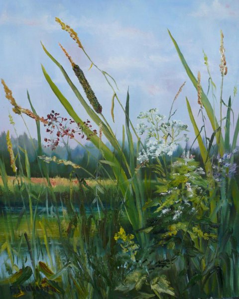 Камыш живопись