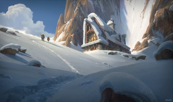 Арт окружение горы