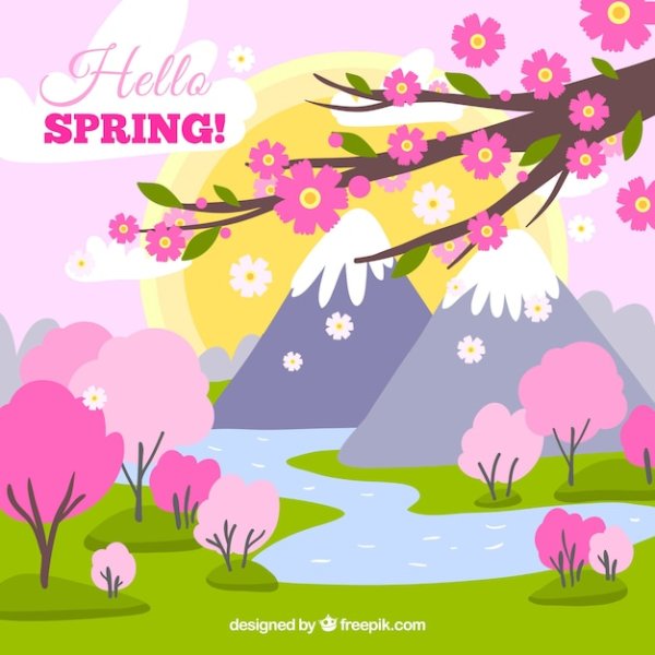 Весна Векторная Графика