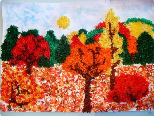 Дерево в технике торцевание