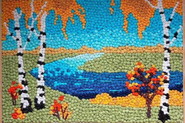 Мозаика из разных материалов