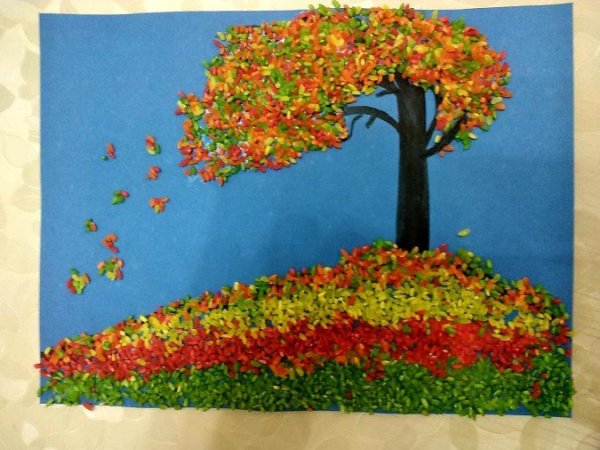 Нетрадиционное рисование осень