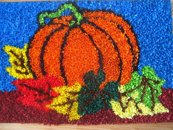 Краски осени монотипия