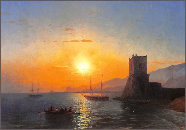 Феодосия закат солнца Иван Айвазовский