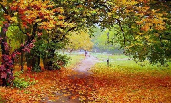 Осенний пейзаж в тёплых Танах