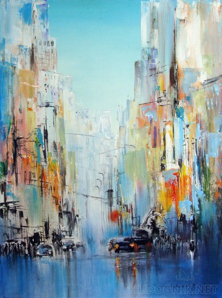 Живопись мастихином ..Дэвид Менсинг