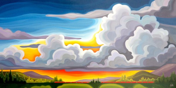 Поп арт живопись пейзаж