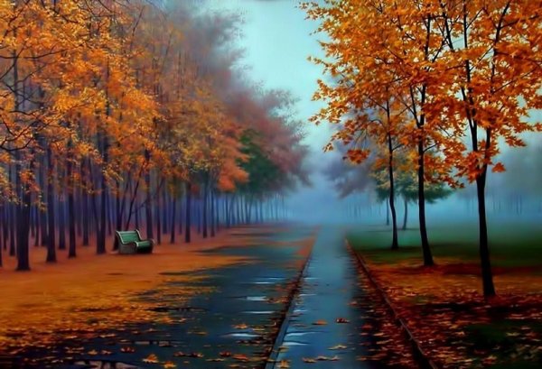 Дождь осенью