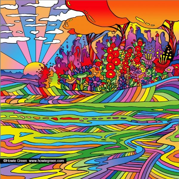 Хиппи живопись 2020
