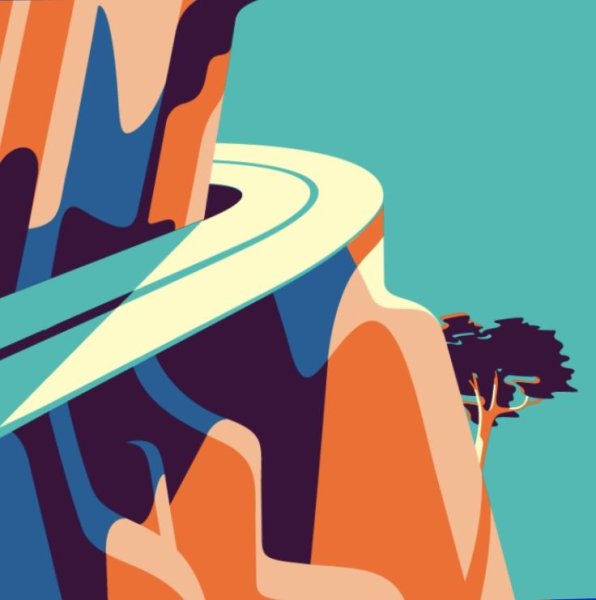 Живопись в стиле флэт