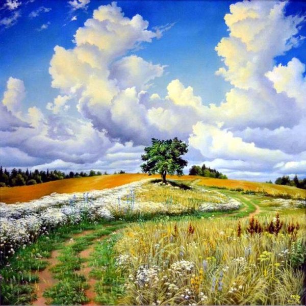 Черников Владимир картина родные просторы