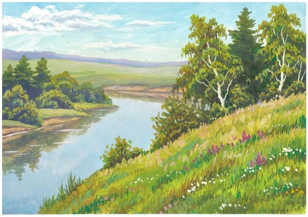 Лукас деревенский пейзаж