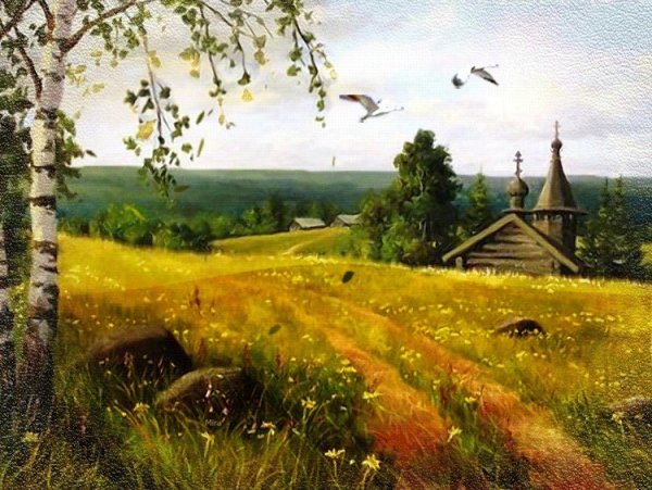 Пейзаж маслом художник любовь Малышева