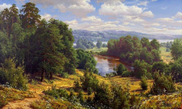 Сергей Басов русский художник-пейзажист