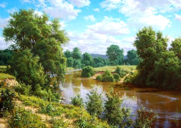 Басов Сергей художник лес