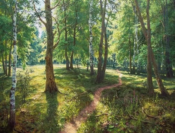 Живописные пейзажи художника Сергея Басова