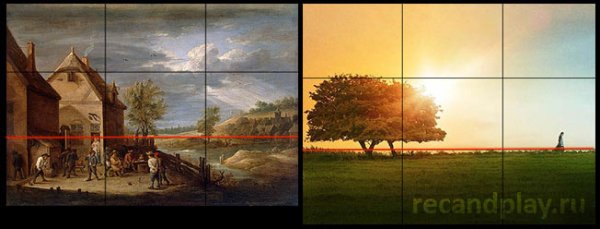 Правило третей в композиции живопись