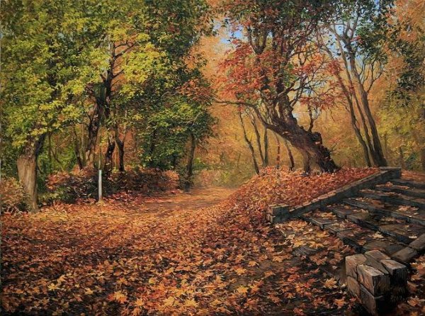 Художник Чарльз Уайт осень