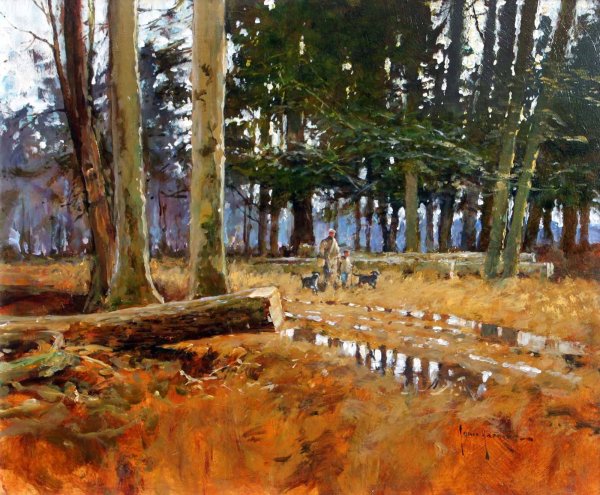 Осенний Речной пейзаж / Бродский Исаак Израилевич