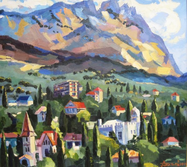 Роберт Фальк. 1886-1958 Пейзаж. В горах.