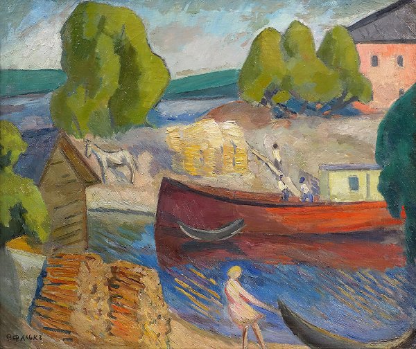 Роберт Фальк Крымский дворик 1915