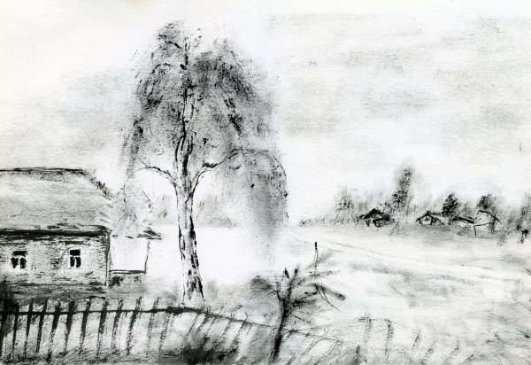 Акварель сухая кисть