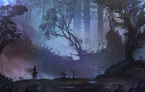 Выжженный лес фэнтези