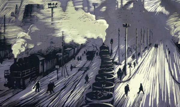 Ветрогонский художник линогравюра