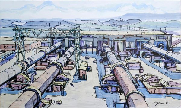 Индустриальный пейзаж Лукия Мурина