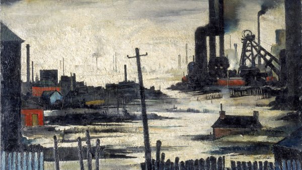 Лаури Лоуренс Стивен Индустриальный пейзаж. 1944.