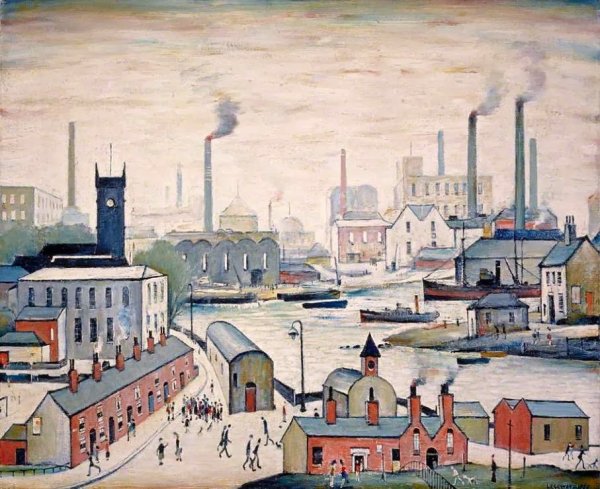 Лаури Лоуренс Стивен Индустриальный пейзаж. 1944.
