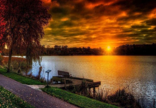 Добрый летний вечерок природа