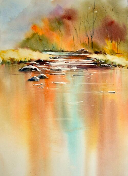 Картины пейзажи акварелью Ходюков Александр