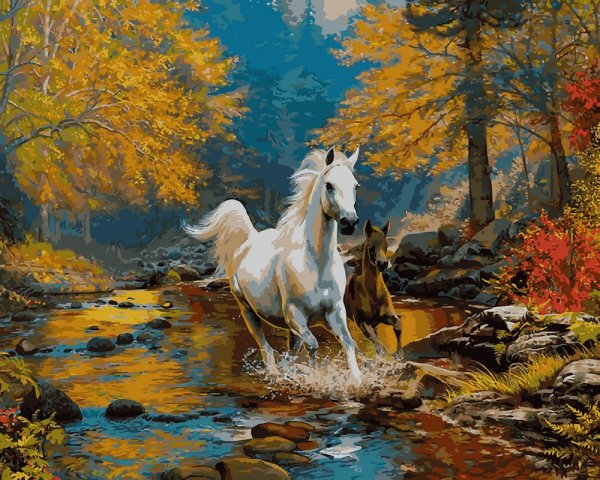 Гобелен жеребенок на прогулке 70х100