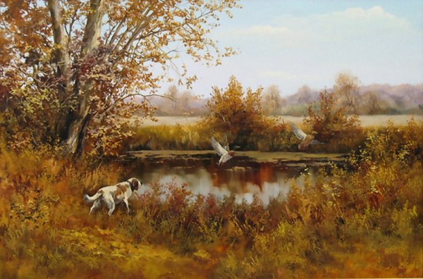 Осенняя охота живопись
