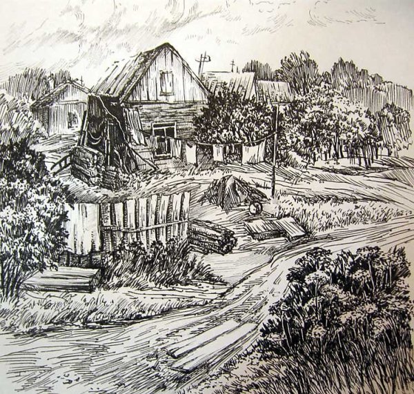 Пейзаж Графика