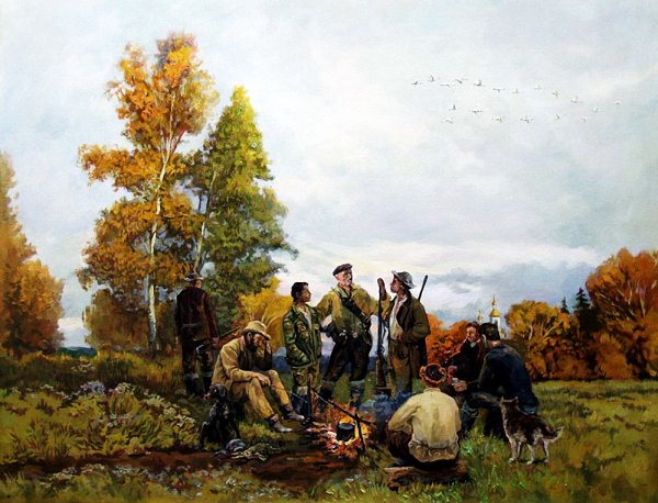 Охота художник