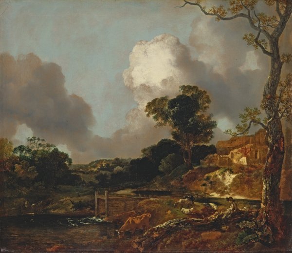 «Пейзаж с плотиной» (1750-1753) Томас Гейнсборо