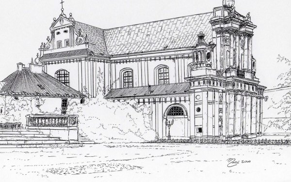 Архитектура рисунок карандашом