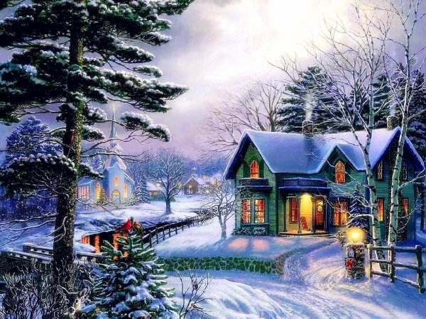 Домик сказочный "новогодний"