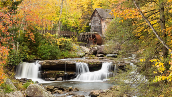 Мельница на горной реке