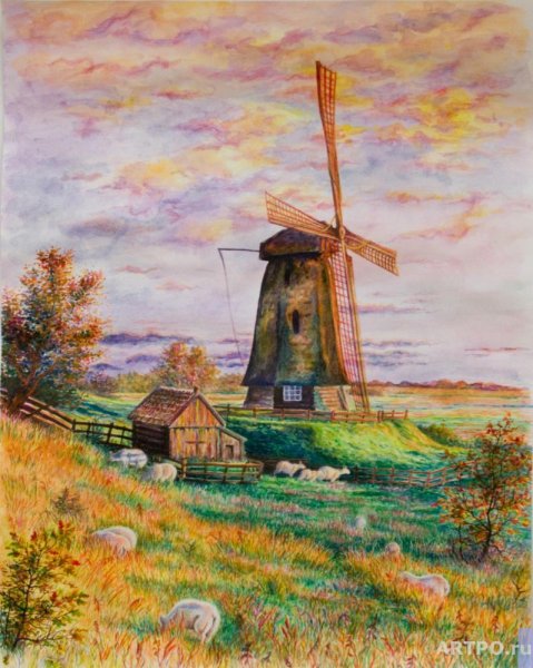 Писсарро ветряная мельница
