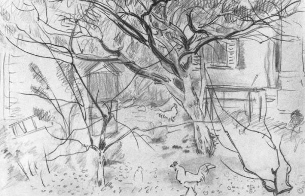 Осенние Наброски карандашом