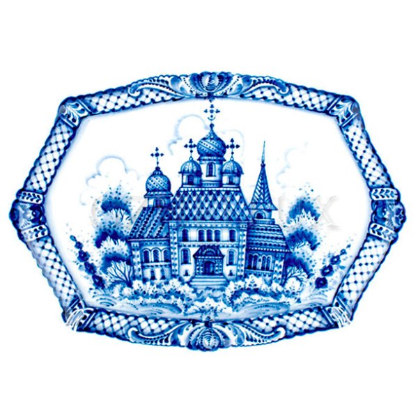 Зимняя Гжель