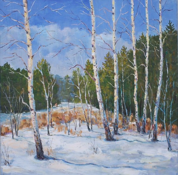 Константин Юон мартовское солнце картина