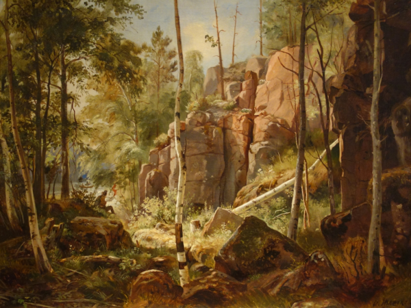 Вид на острове Валааме. Местность Кукко