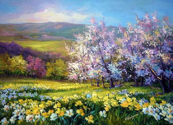 Художник anca Bulgaru пейзажи